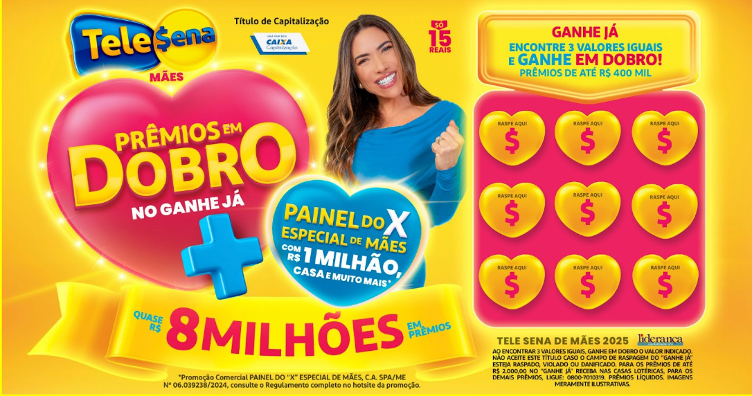 tele-sena-de-maes-chega-com-edicao-historica-com-quase-r-8-milhoes-em-premios-2 Tele Sena de Mães chega com edição histórica com quase R$ 8 milhões em prêmios